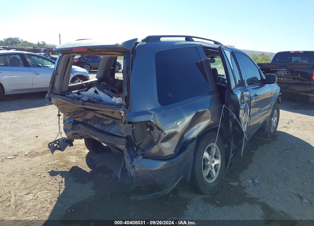 2007 HONDA PILOT EX-L VIN: 5FNYF28577B015765