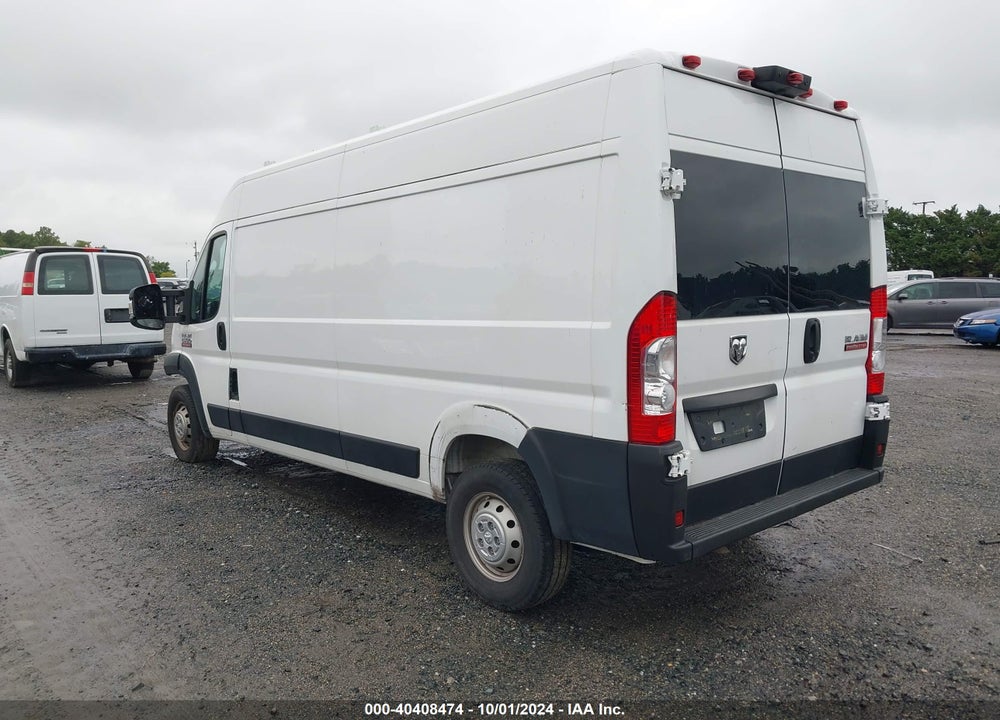 2021 RAM PROMASTER 2500 HIGH ROOF 159 WB VIN: 3C6LRVDG5ME578736