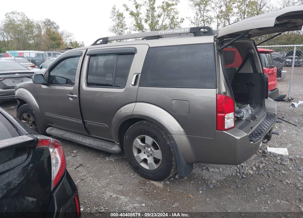 2005 NISSAN PATHFINDER SE VIN: 5N1AR18W85C757609