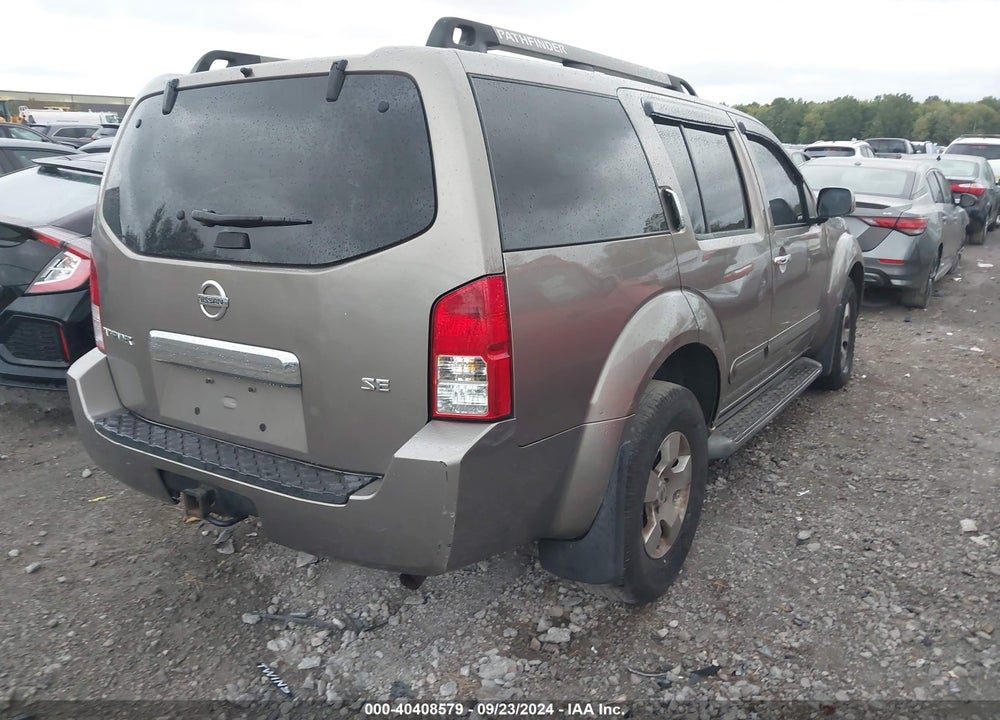 2005 NISSAN PATHFINDER SE VIN: 5N1AR18W85C757609