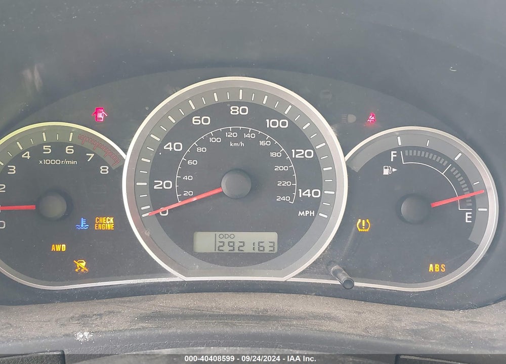 2009 SUBARU IMPREZA 2.5I VIN: JF1GH61619H812344