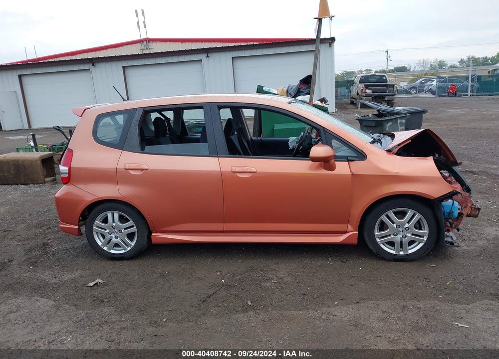 2007 HONDA FIT SPORT VIN: JHMGD38677S055412
