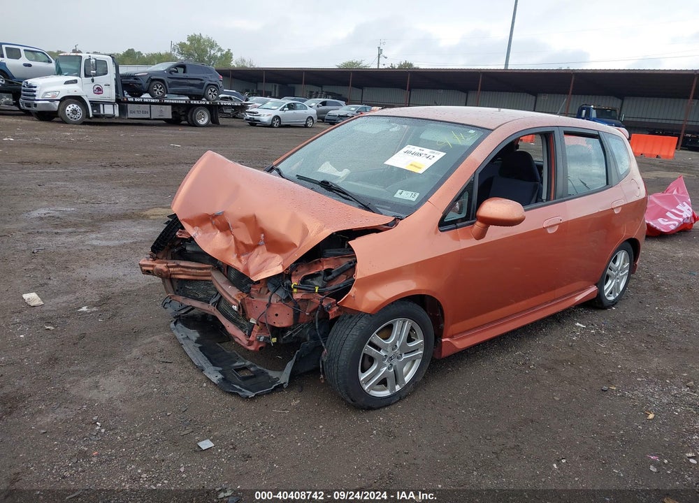 2007 HONDA FIT SPORT VIN: JHMGD38677S055412