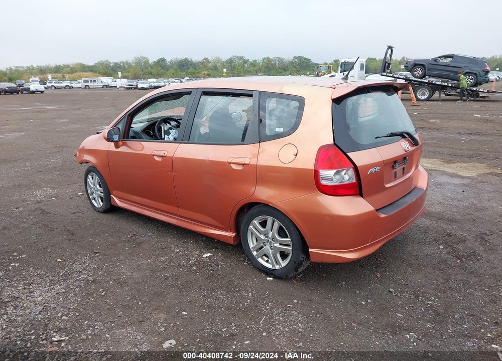 2007 HONDA FIT SPORT VIN: JHMGD38677S055412