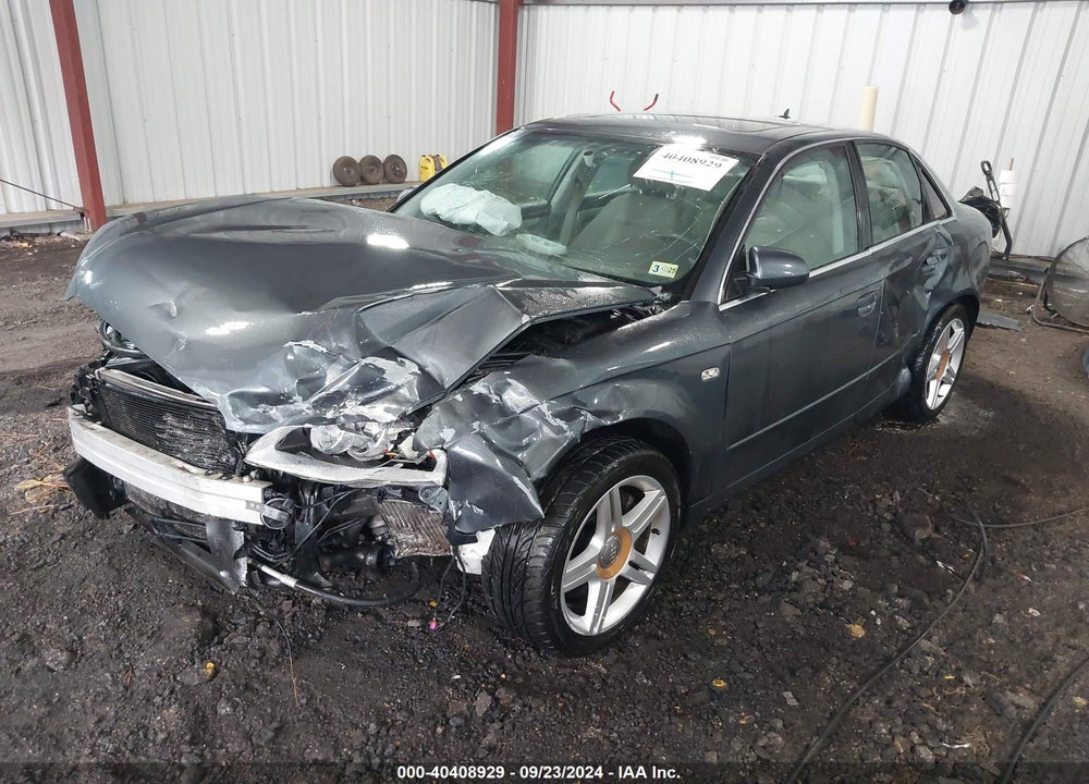 2007 AUDI A4 2.0T VIN: WAUDF78E47A106817