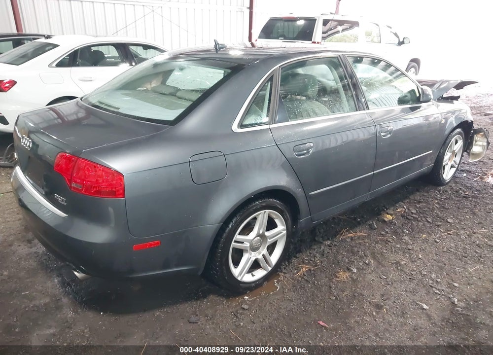 2007 AUDI A4 2.0T VIN: WAUDF78E47A106817