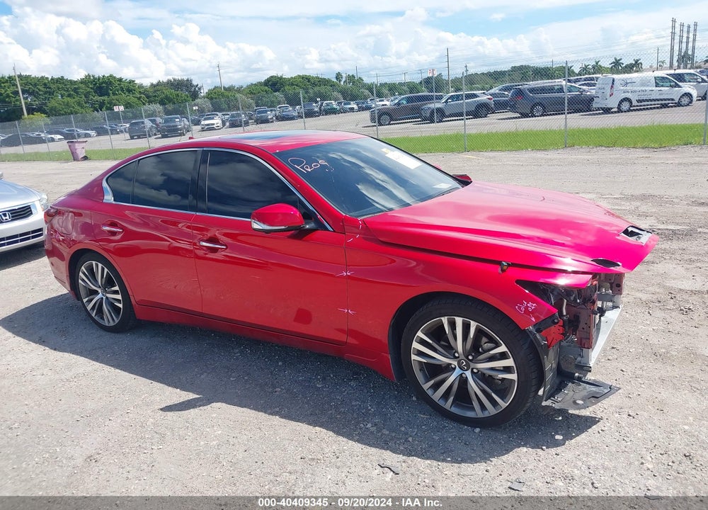 2022 INFINITI Q50 SENSORY VIN: JN1EV7CP8NM312014