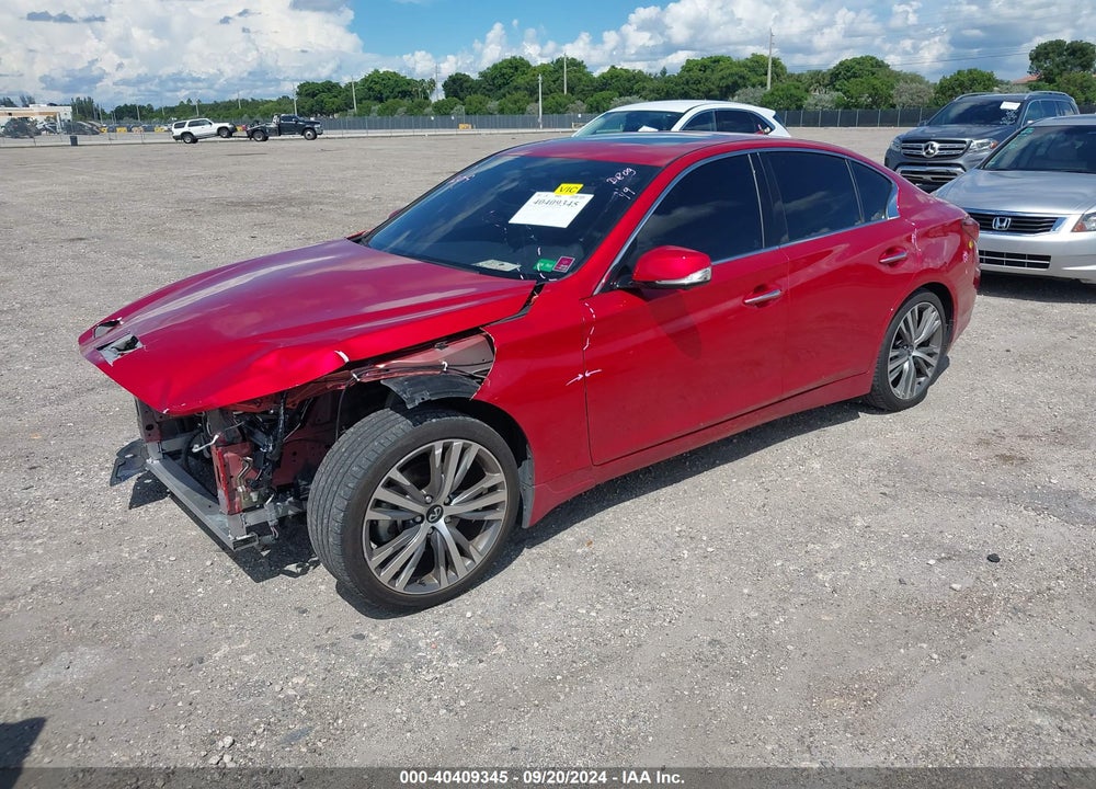 2022 INFINITI Q50 SENSORY VIN: JN1EV7CP8NM312014