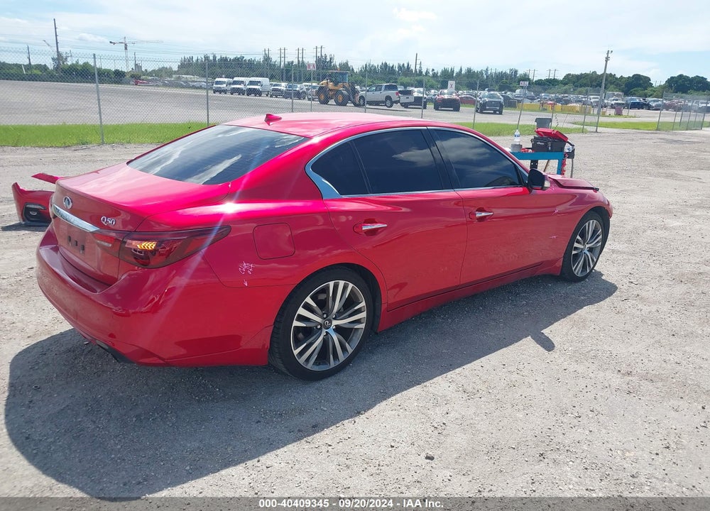 2022 INFINITI Q50 SENSORY VIN: JN1EV7CP8NM312014