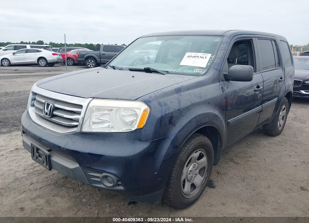 2014 HONDA PILOT LX VIN: 5FNYF3H20EB016328