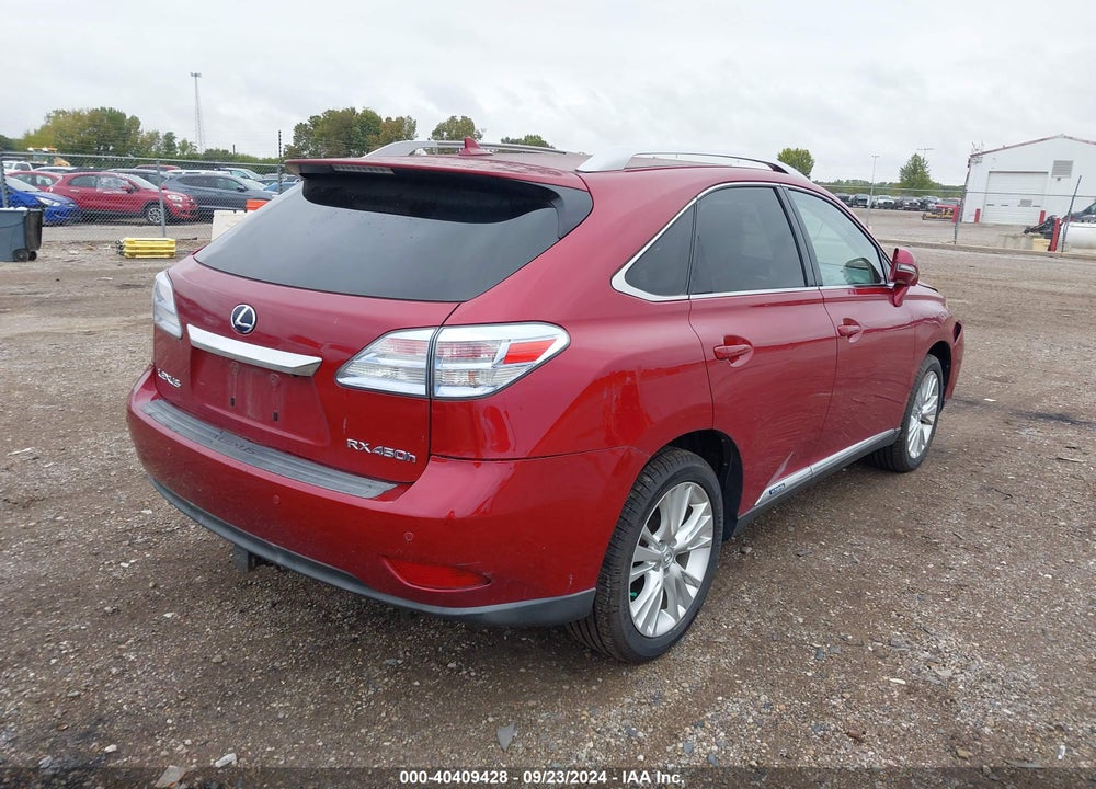 2010 LEXUS RX 450H VIN: JTJBC1BA8A2404727