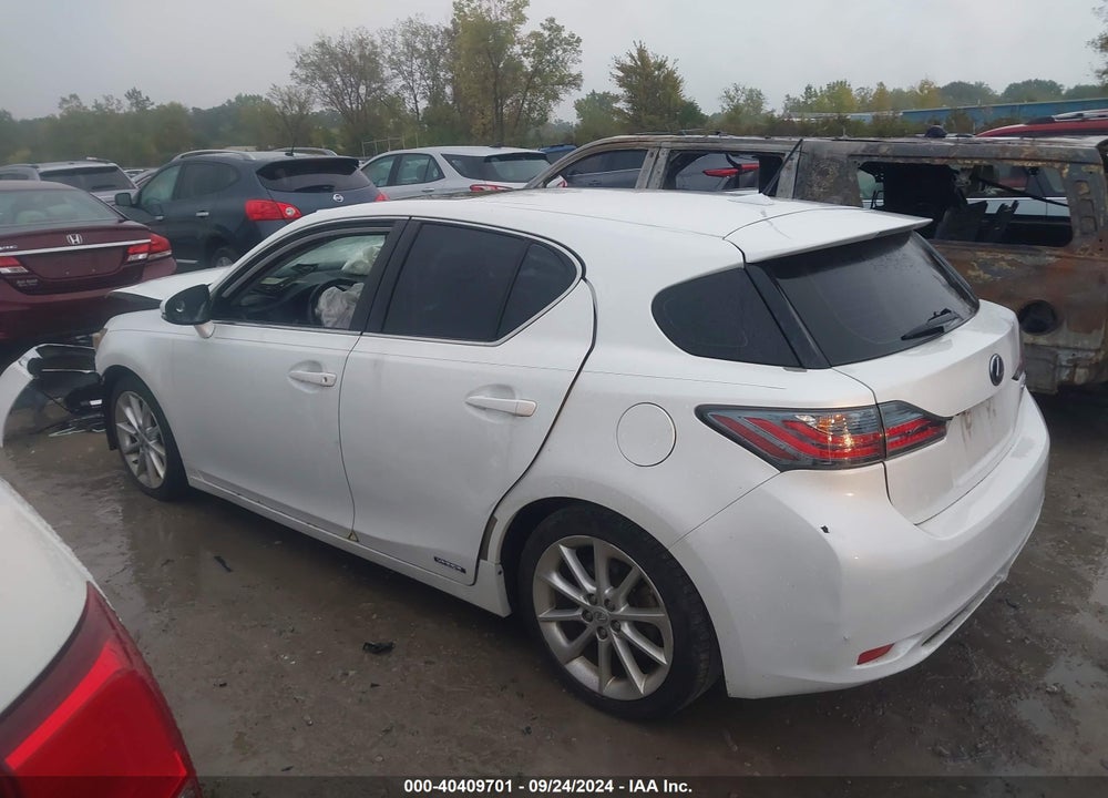 2011 LEXUS CT 200H PREMIUM VIN: JTHKD5BH8B2034271