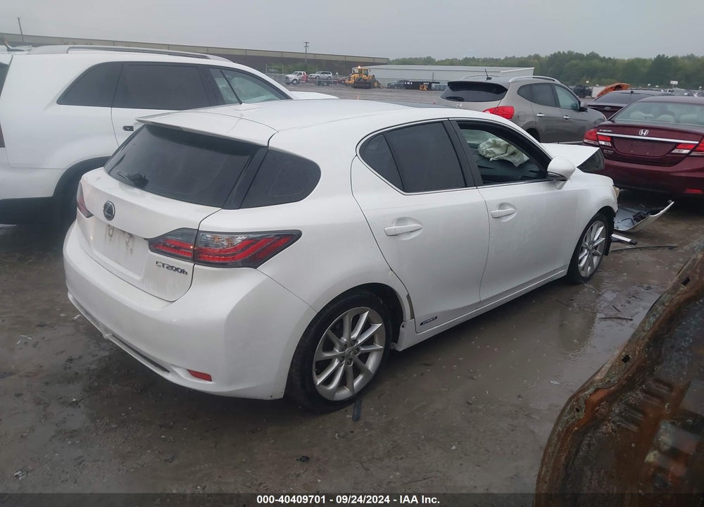 2011 LEXUS CT 200H PREMIUM VIN: JTHKD5BH8B2034271
