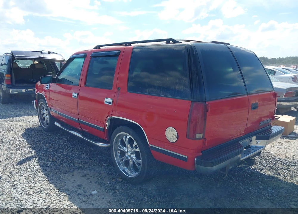 1999 CHEVROLET TAHOE LT VIN: 1GNEC13R8XJ321678