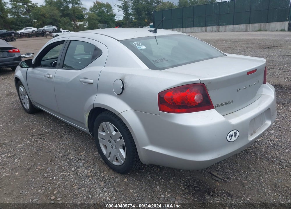 2012 DODGE AVENGER SE VIN: 1C3CDZAB2CN119749