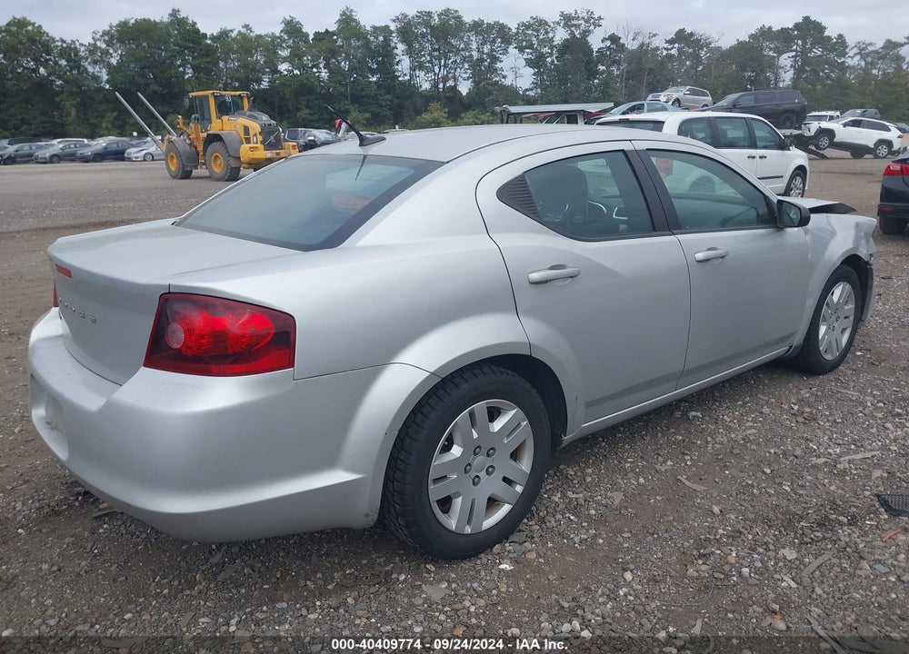 2012 DODGE AVENGER SE VIN: 1C3CDZAB2CN119749