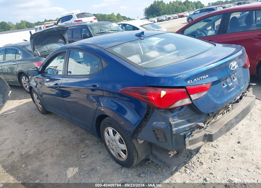 2016 HYUNDAI ELANTRA SE VIN: KMHDH4AE1GU525370