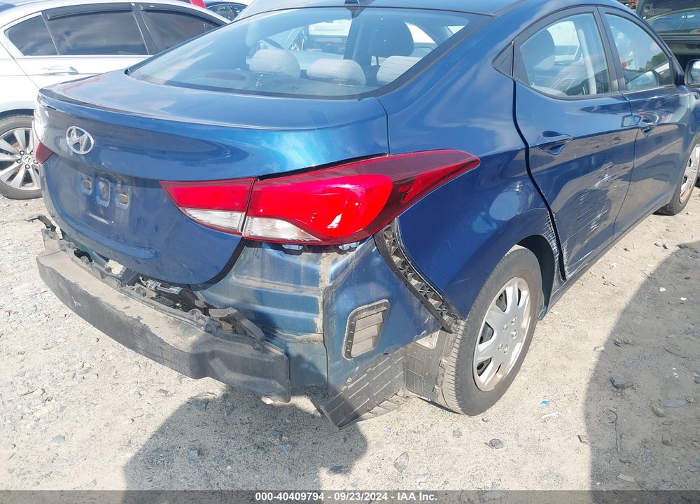 2016 HYUNDAI ELANTRA SE VIN: KMHDH4AE1GU525370