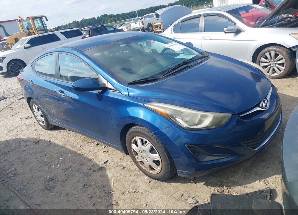 2016 HYUNDAI ELANTRA SE VIN: KMHDH4AE1GU525370