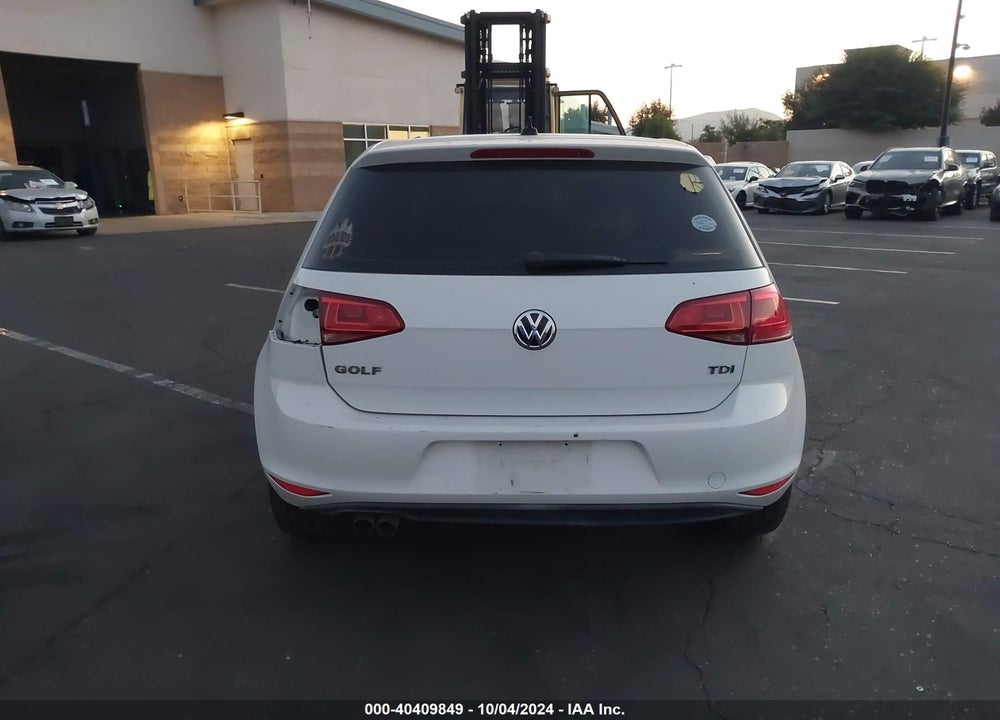 2015 VOLKSWAGEN GOLF TDI SEL 4-DOOR VIN: 3VW2A7AU2FM035738