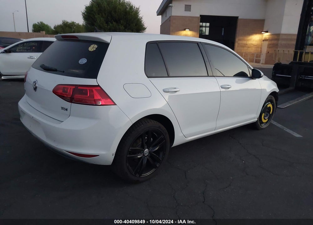2015 VOLKSWAGEN GOLF TDI SEL 4-DOOR VIN: 3VW2A7AU2FM035738