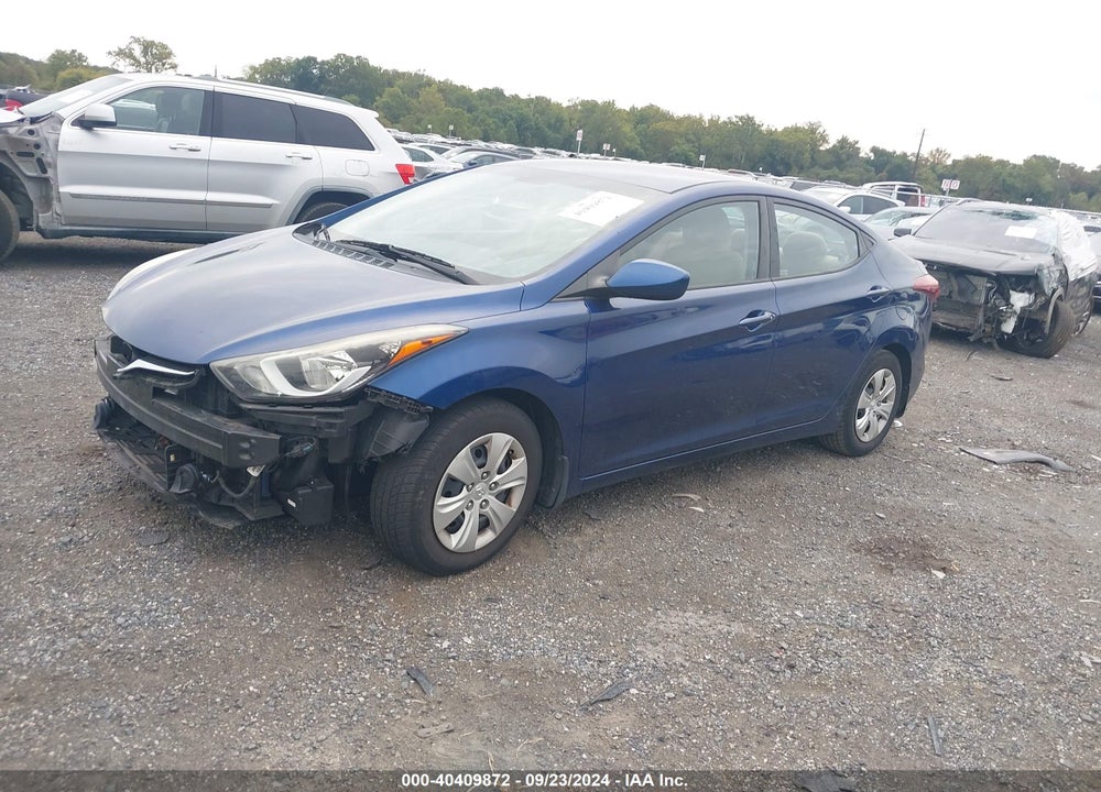 2016 HYUNDAI ELANTRA SE VIN: 5NPDH4AE6GH797380