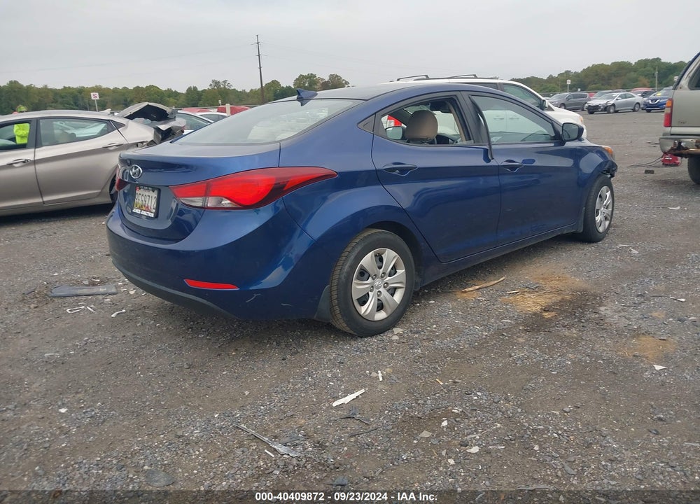 2016 HYUNDAI ELANTRA SE VIN: 5NPDH4AE6GH797380