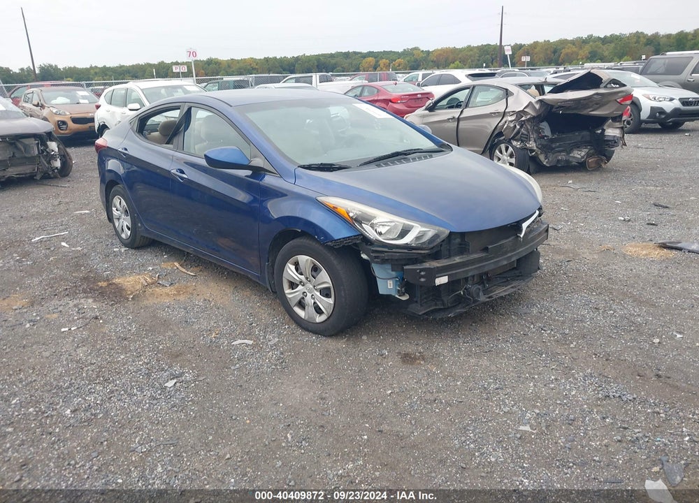 2016 HYUNDAI ELANTRA SE VIN: 5NPDH4AE6GH797380