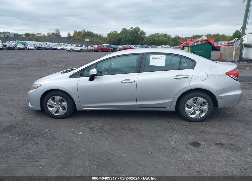 2013 HONDA CIVIC LX VIN: 19XFB2F54DE205062