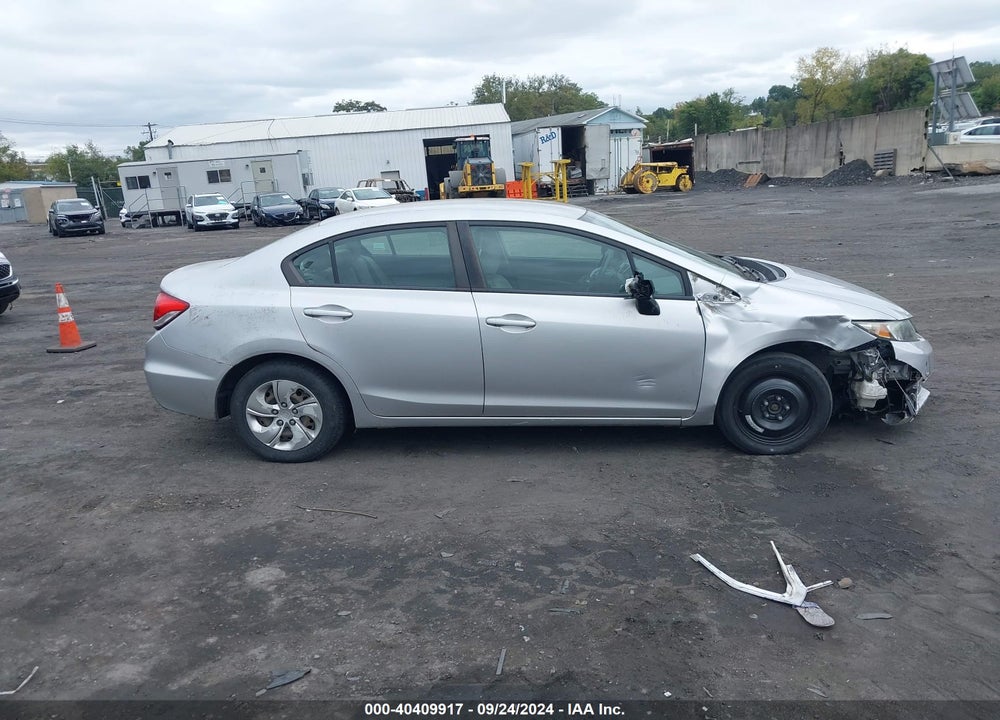 2013 HONDA CIVIC LX VIN: 19XFB2F54DE205062