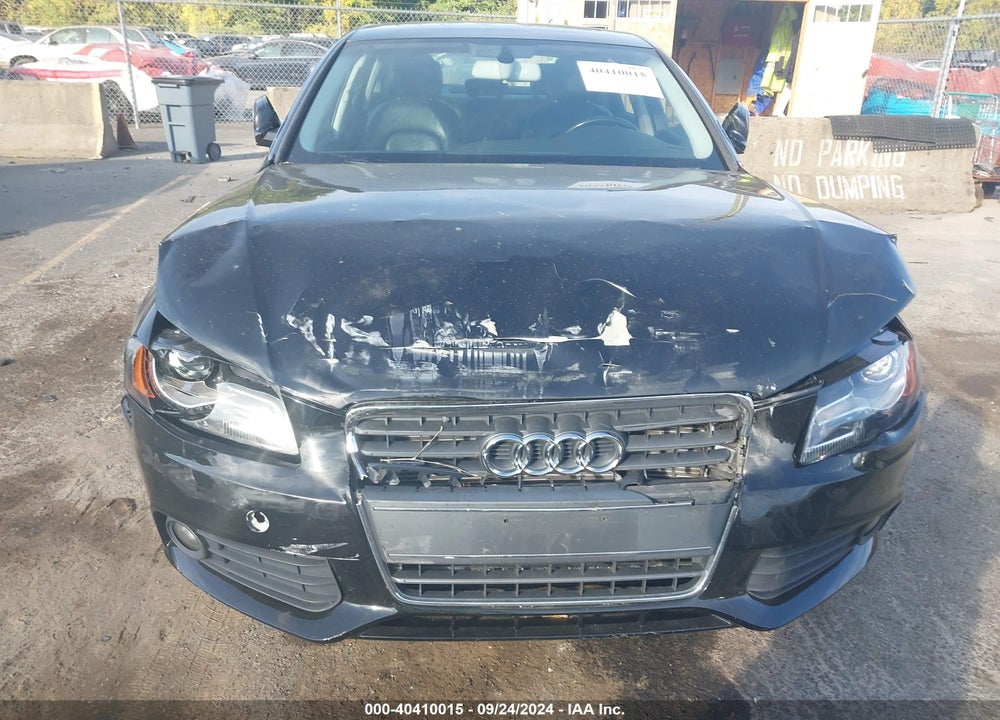 2012 AUDI A4 2.0T PREMIUM VIN: WAUBFAFL0CN002270