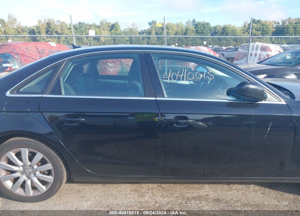 2012 AUDI A4 2.0T PREMIUM VIN: WAUBFAFL0CN002270