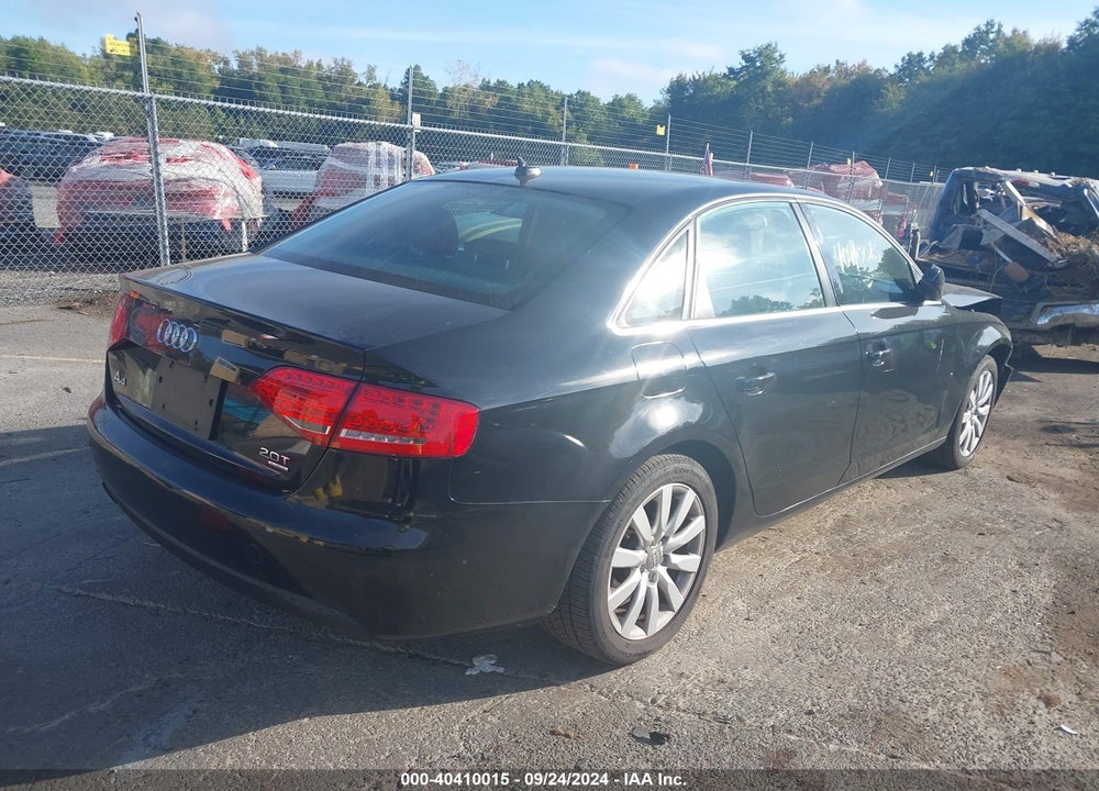 2012 AUDI A4 2.0T PREMIUM VIN: WAUBFAFL0CN002270