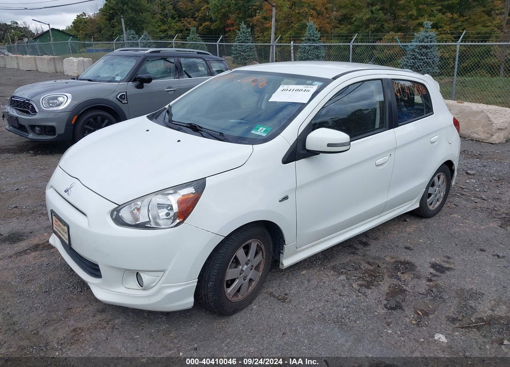 2015 MITSUBISHI MIRAGE ES VIN: ML32A4HJ2FH009497