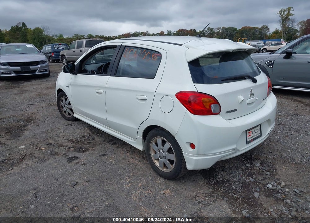 2015 MITSUBISHI MIRAGE ES VIN: ML32A4HJ2FH009497
