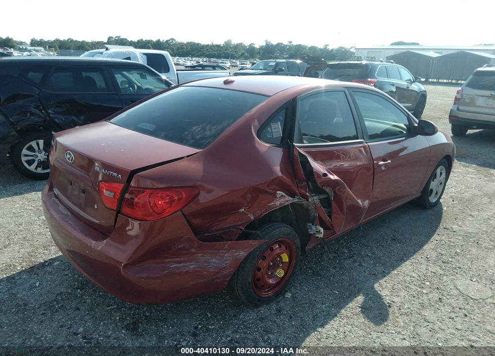 2008 HYUNDAI ELANTRA GLS/SE VIN: KMHDU46D48U526526