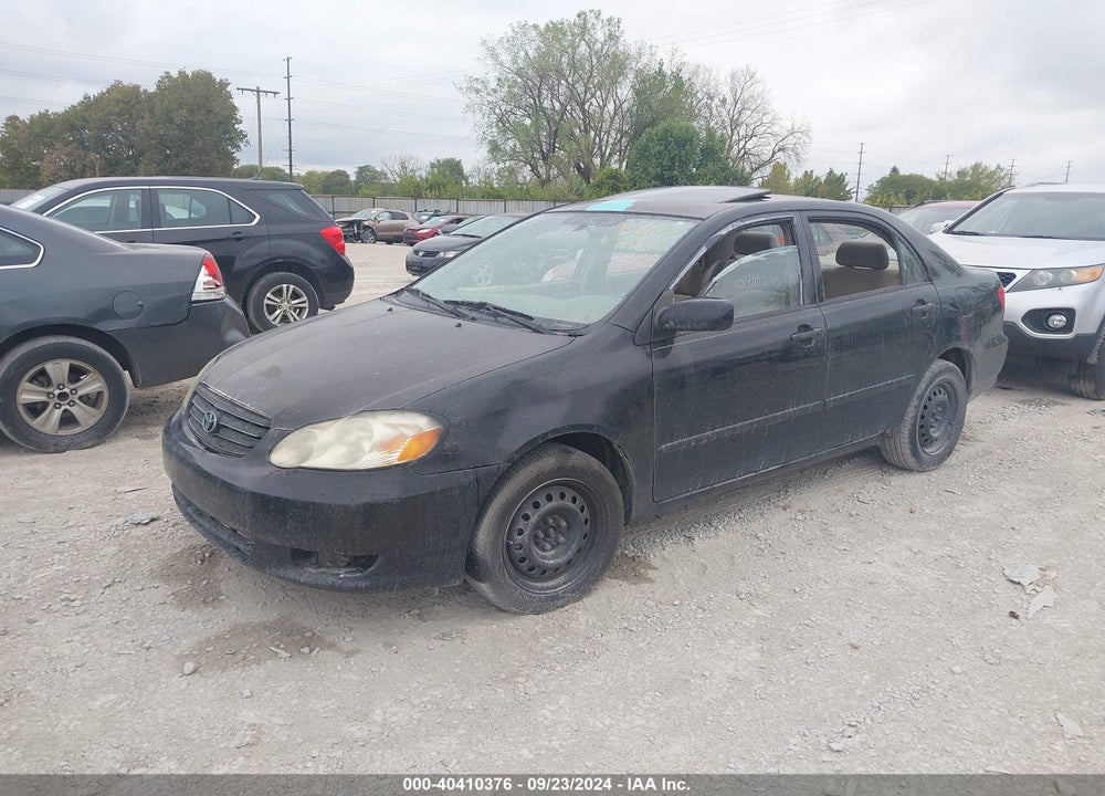 2003 TOYOTA COROLLA LE VIN: 2T1BR38EX3C137683
