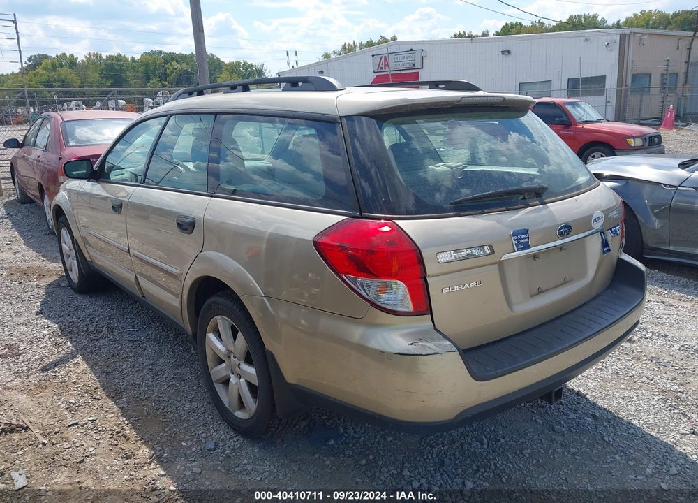 2009 SUBARU OUTBACK 2.5I VIN: 4S4BP61C497326707