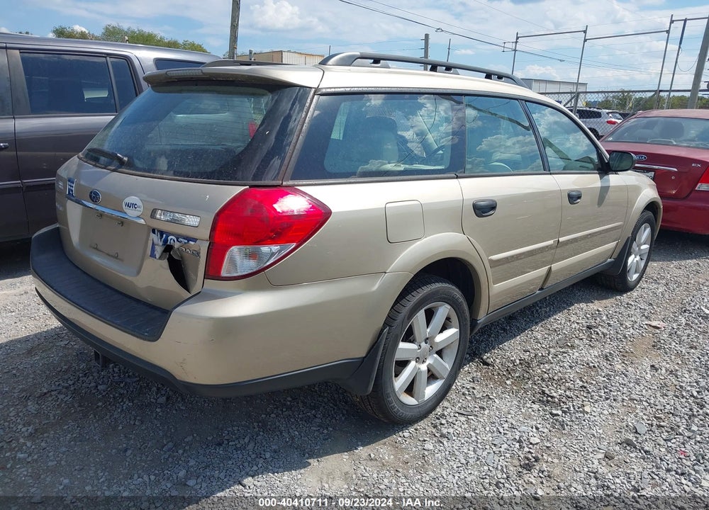 2009 SUBARU OUTBACK 2.5I VIN: 4S4BP61C497326707