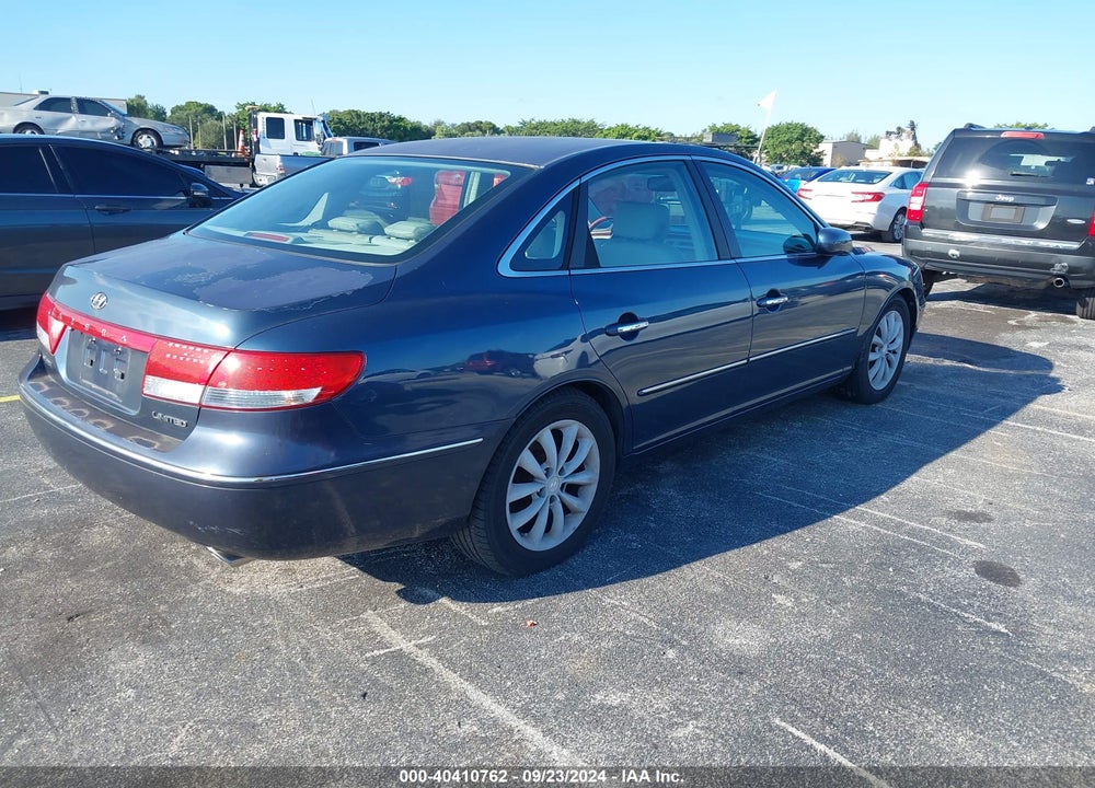 2006 HYUNDAI AZERA LIMITED/SE VIN: KMHFC46F56A129998
