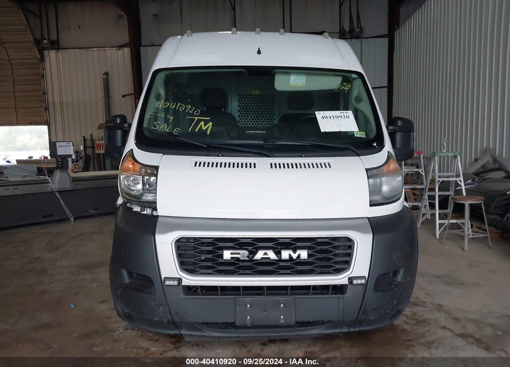 2021 RAM PROMASTER 2500 HIGH ROOF 159 WB VIN: 3C6LRVDGXME534974