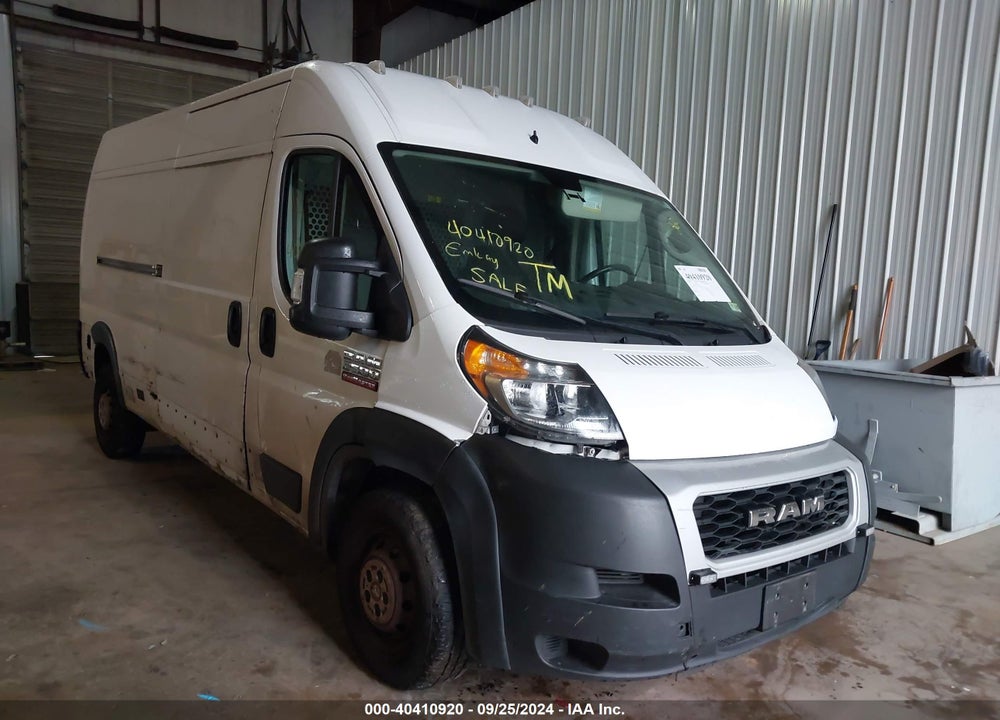2021 RAM PROMASTER 2500 HIGH ROOF 159 WB VIN: 3C6LRVDGXME534974