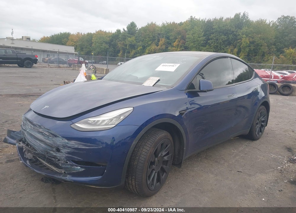 2020 TESLA MODEL Y LONG RANGE DUAL MOTOR ALL-WHEEL DRIVE VIN: 5YJYGDEE3LF008786