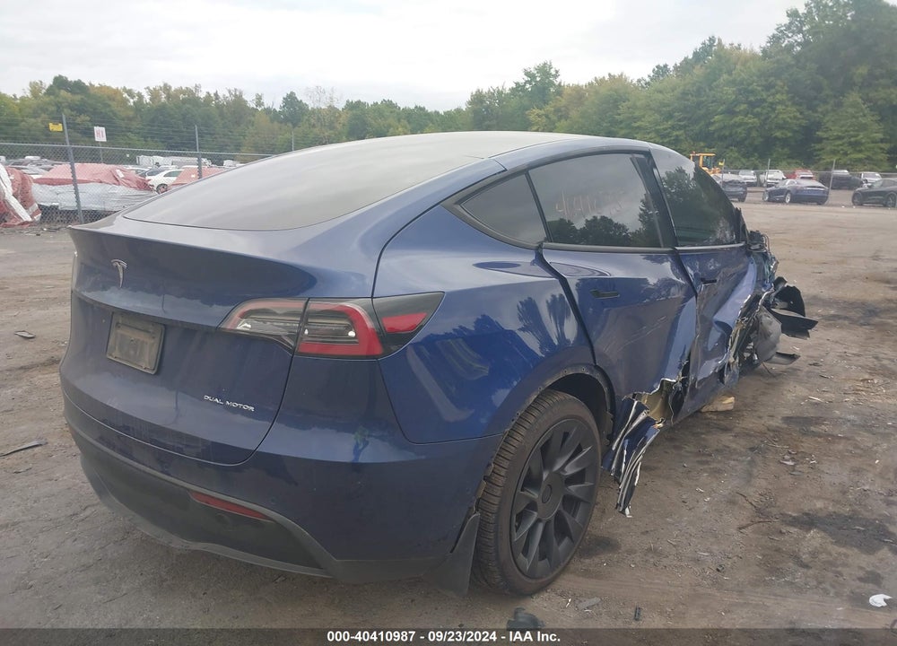 2020 TESLA MODEL Y LONG RANGE DUAL MOTOR ALL-WHEEL DRIVE VIN: 5YJYGDEE3LF008786