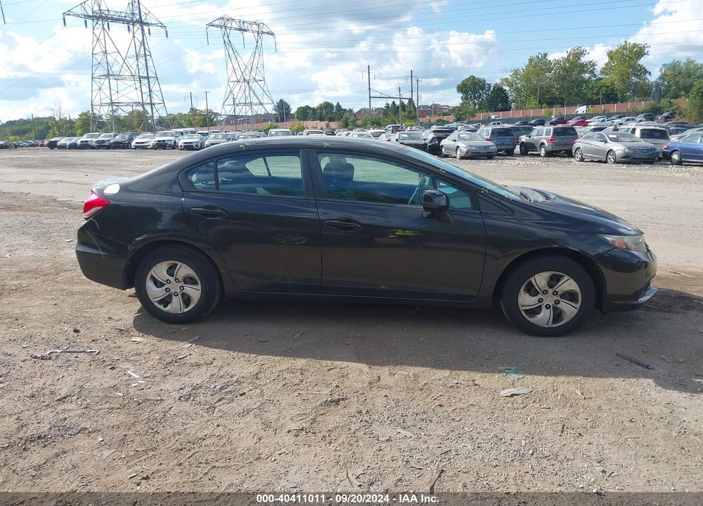 2013 HONDA CIVIC LX VIN: 19XFB2F57DE264753