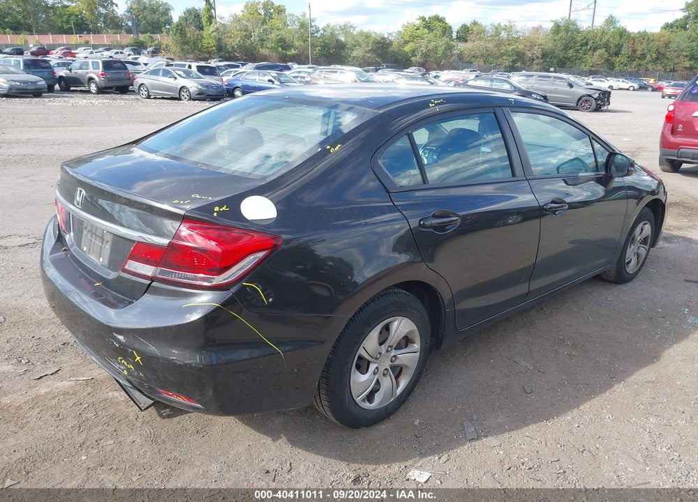 2013 HONDA CIVIC LX VIN: 19XFB2F57DE264753