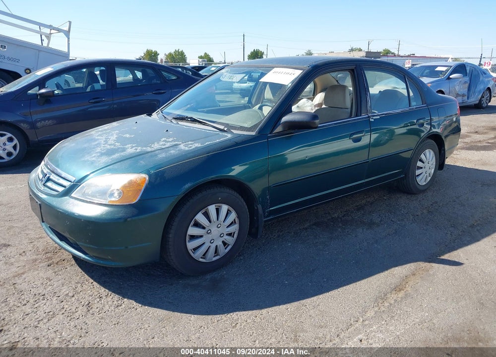 2002 HONDA CIVIC LX VIN: JHMES165X2S002112