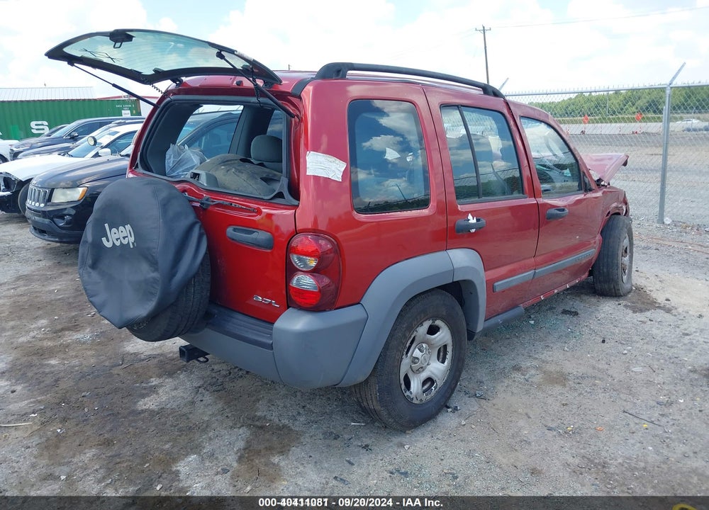 2006 JEEP LIBERTY SPORT VIN: 1J4GK48K96W152994