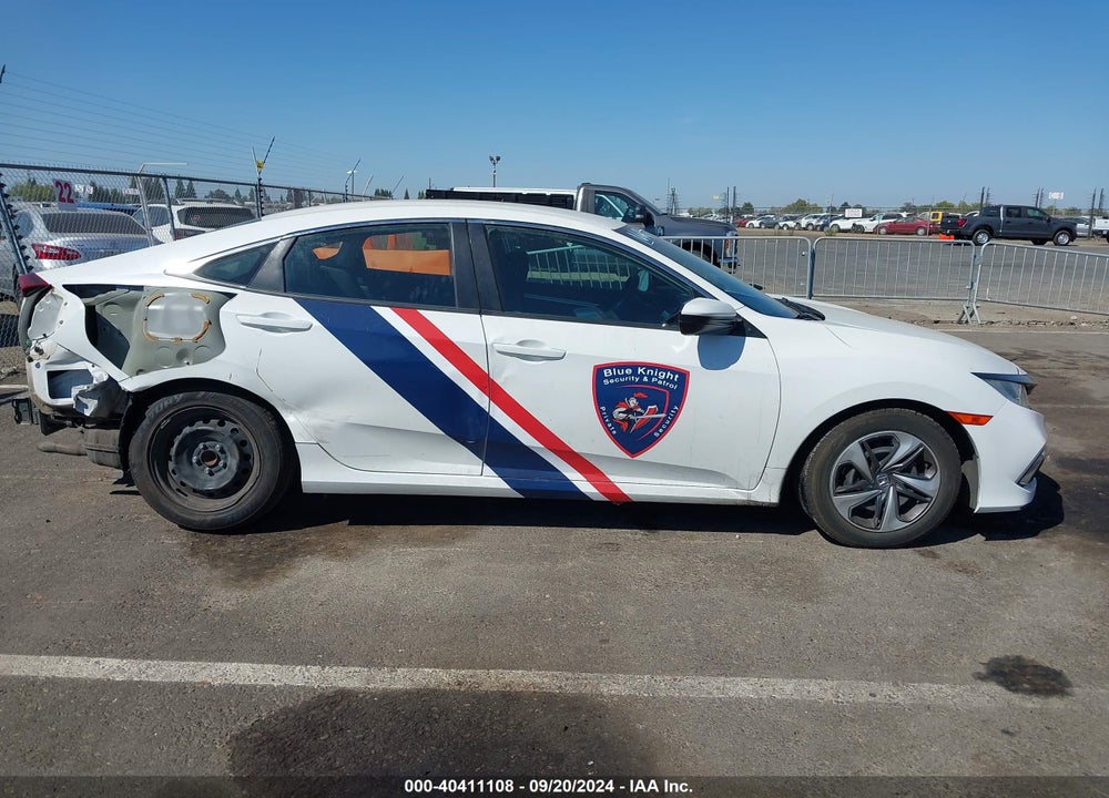 2019 HONDA CIVIC LX VIN: 19XFC2F68KE203348