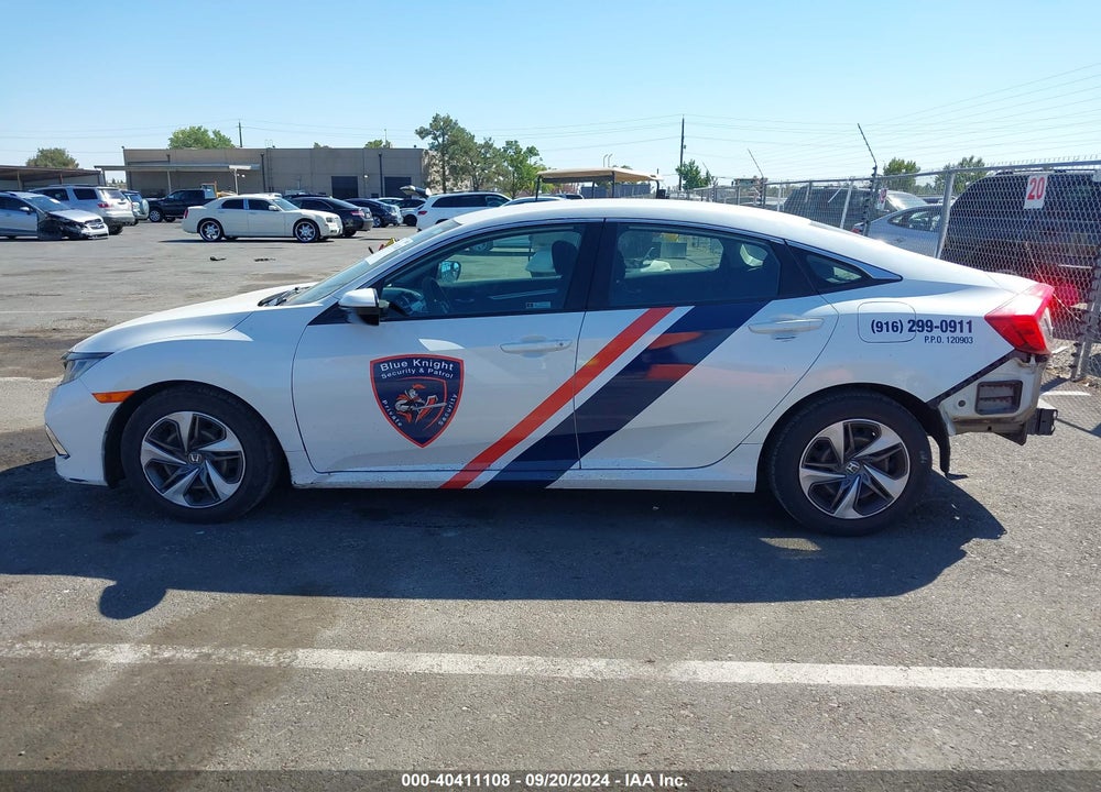 2019 HONDA CIVIC LX VIN: 19XFC2F68KE203348